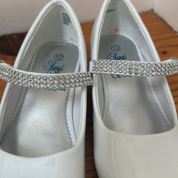 Swea’ pea & Lilli white girls dress communion flower girl bling shoes size 12 - Picture 7 of 7